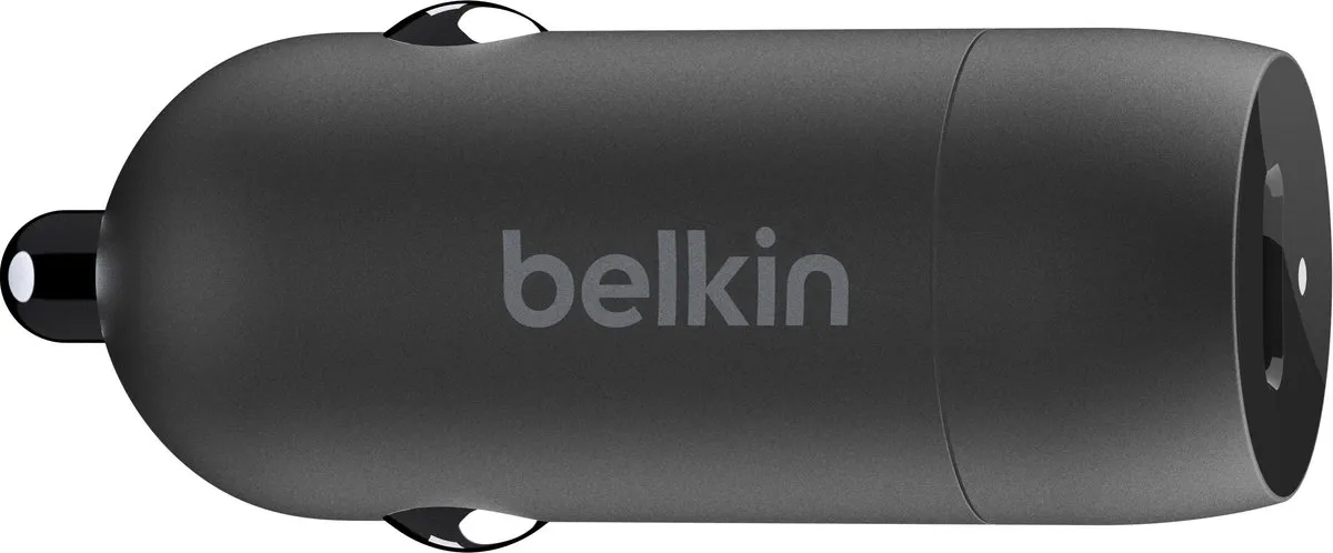 Belkin BoostCharge 30W USB-C Autolader - 2x USB-C - Zwart