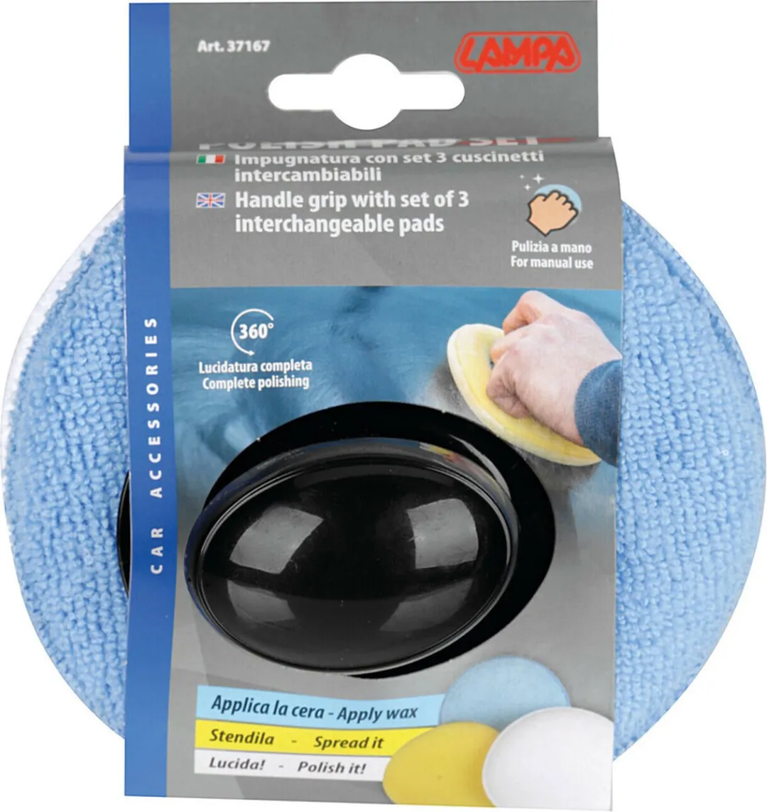 Lampa Handgreep met Waxpads Ø130mm - 3 Stuks