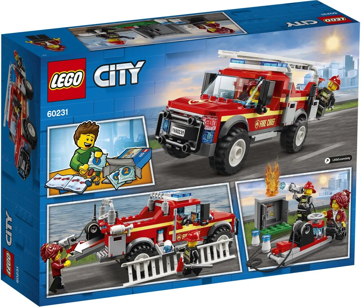 LEGO City Reddingswagen Brandweercommandant 60231 - 201 Stukken - Multikleur - afbeelding 3 van 3