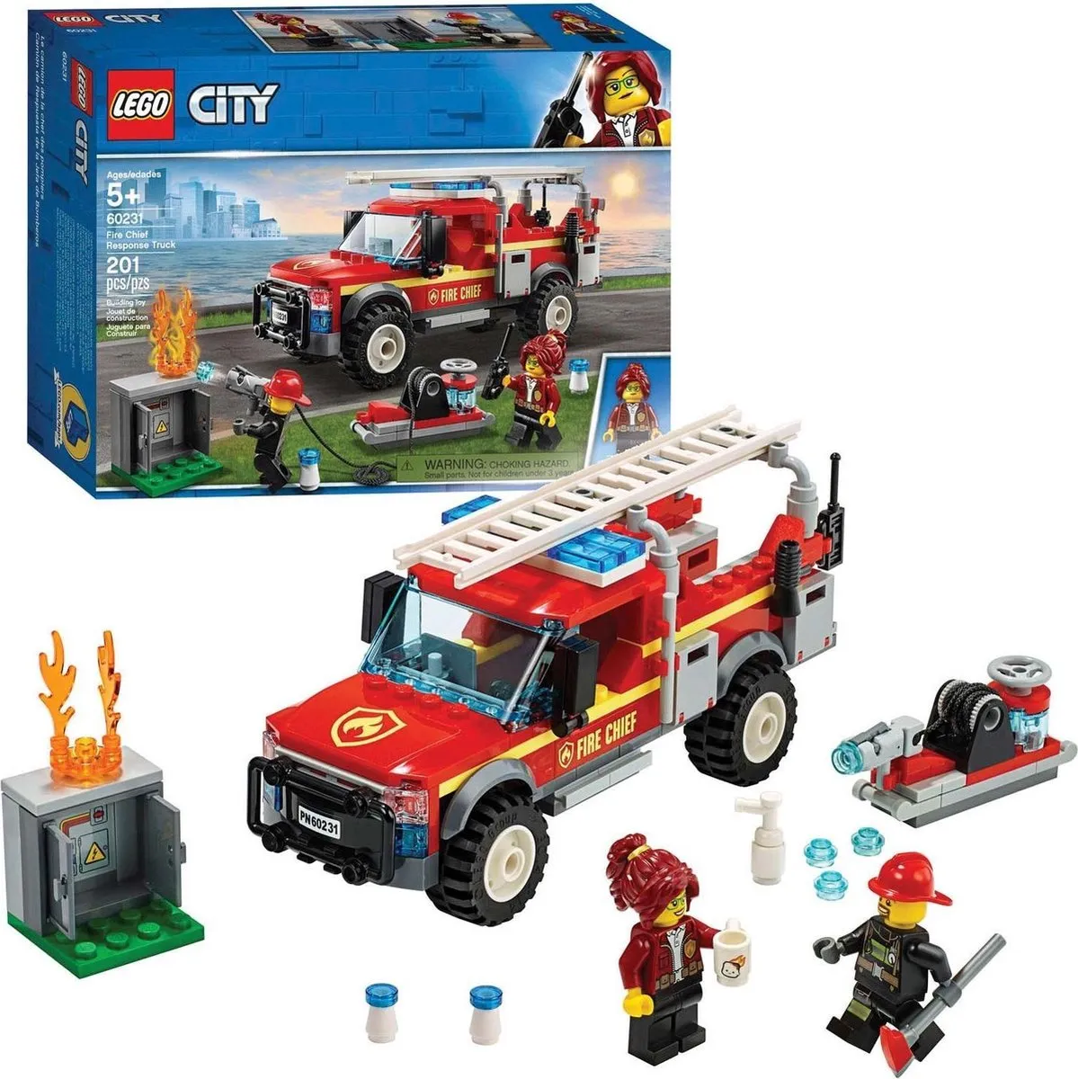 LEGO City Reddingswagen Brandweercommandant 60231 - 201 Stukken - Multikleur - afbeelding 2 van 3