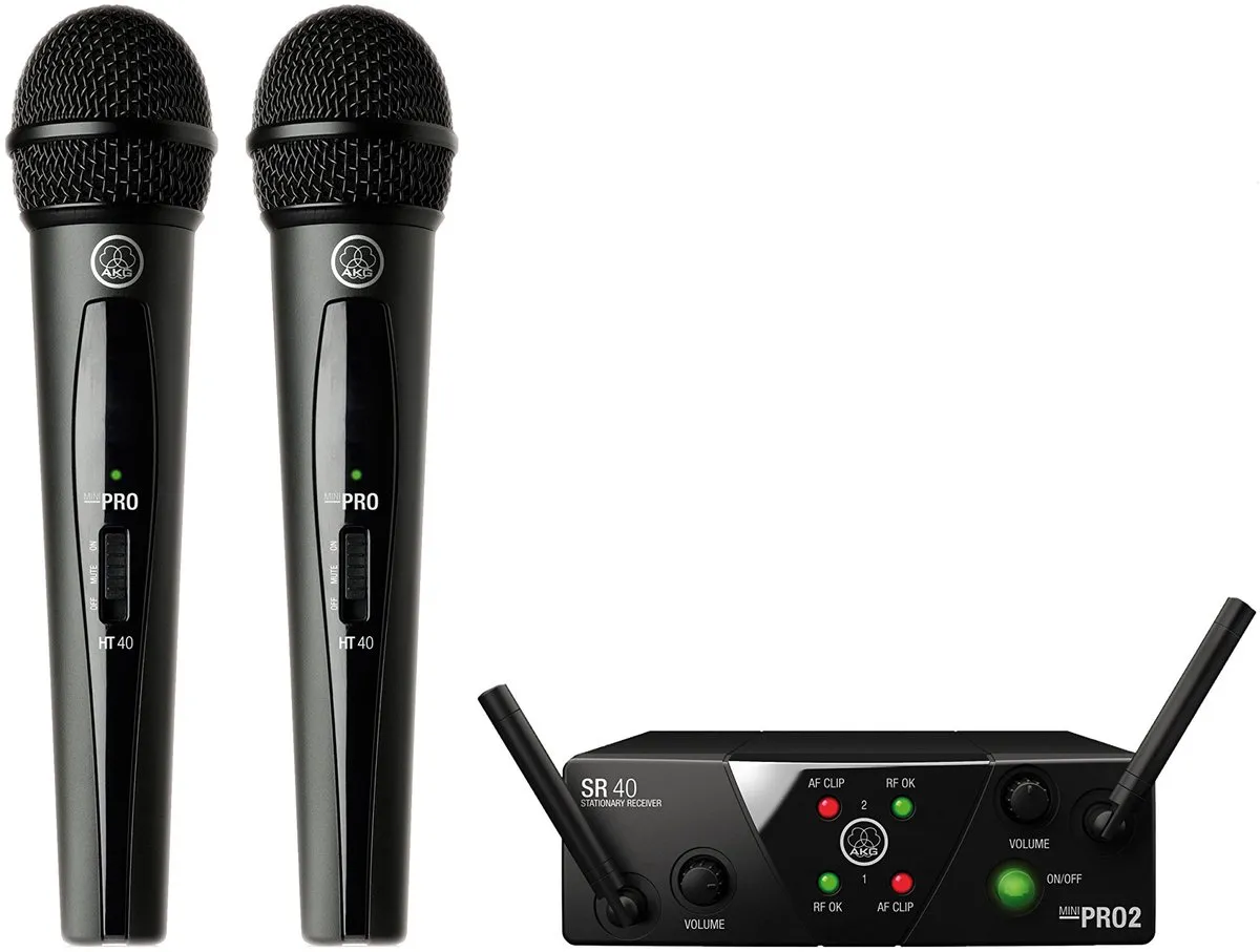 AKG WMS 40 PRO MINI 2 Draadloos Twin Systeem - 2 Microfoons