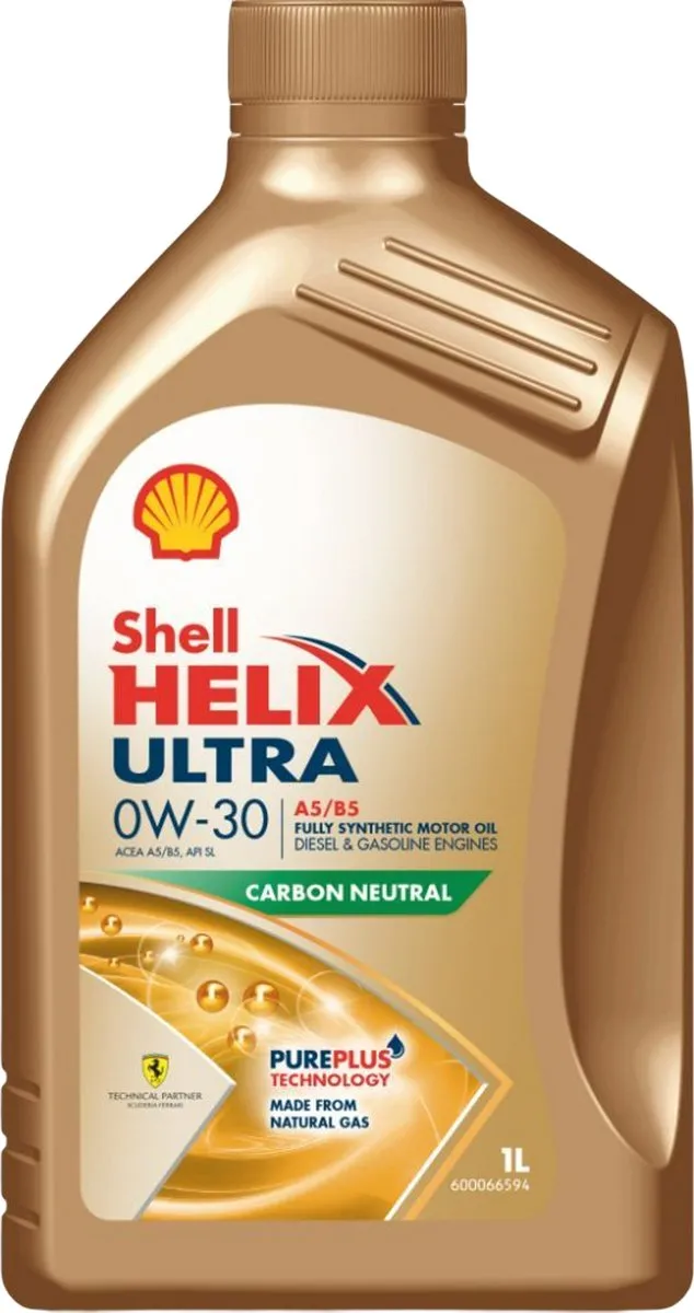 Shell Helix Ultra A5/B5 0W-30 Motorolie 1L