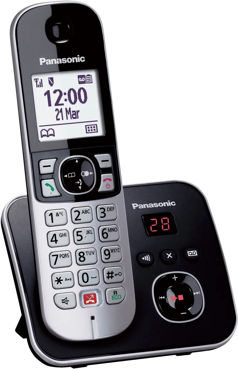 Panasonic KX-TG6862 DECT-telefoon - 2 Handsets - Zwart/Zilver