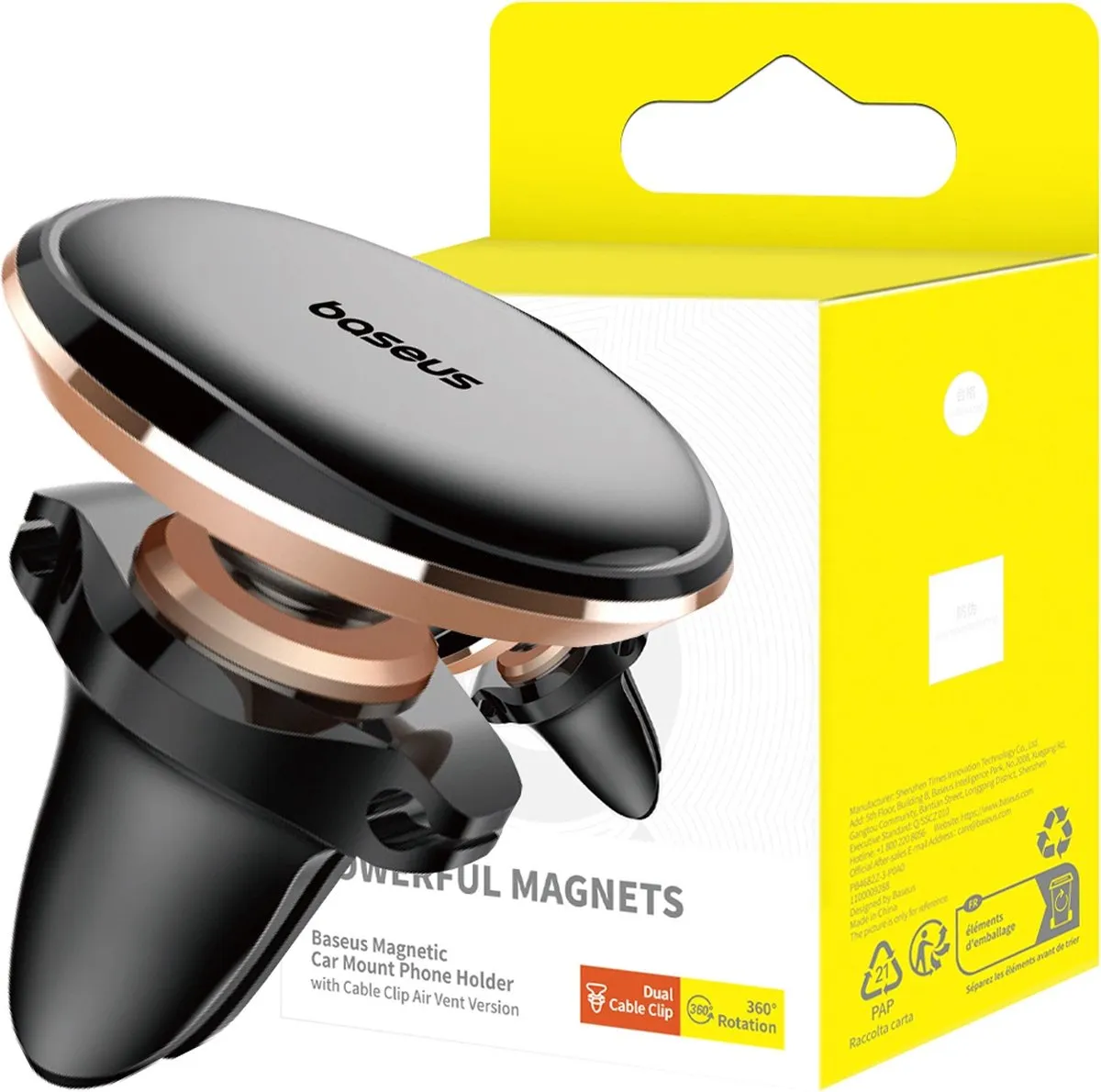 Baseus Magnetische Ventilatierooster Auto Telefoonhouder