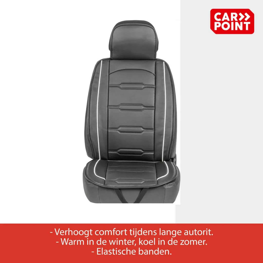 Carpoint Madrid Stoelkussen - Zwart
