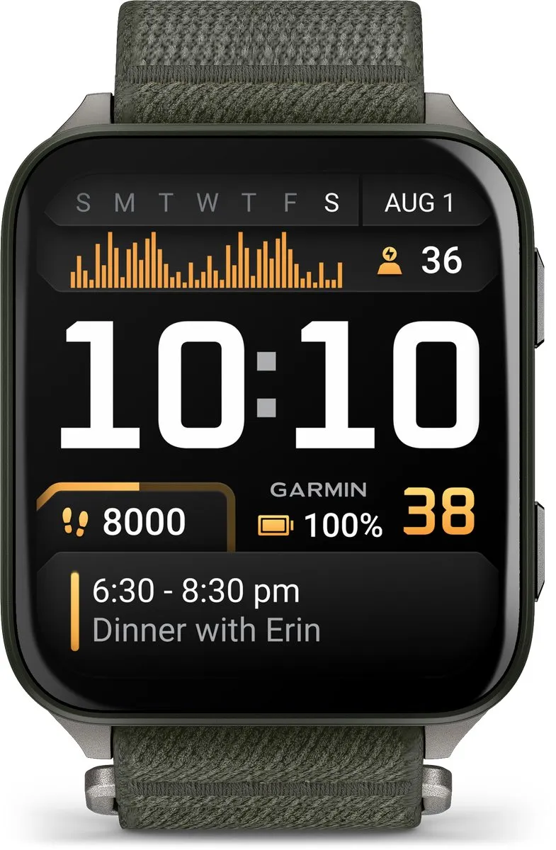 Garmin Venu X1 GPS-Smartwatch - 2 inch AMOLED - Moss/Groen