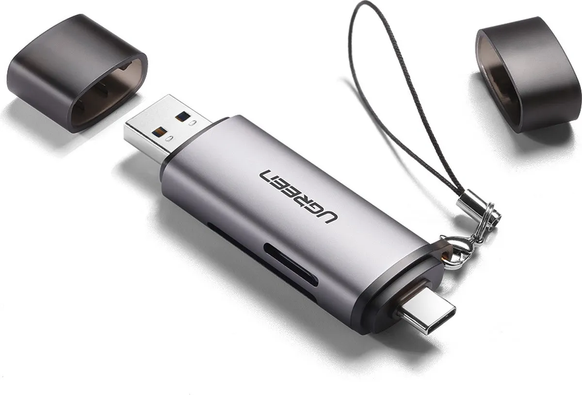 UGREEN 50706 USB-C USB-A Kaartlezer 5Gbps