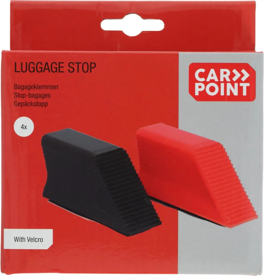 Carpoint Bagageklemmen - 4 Stuks Zwart