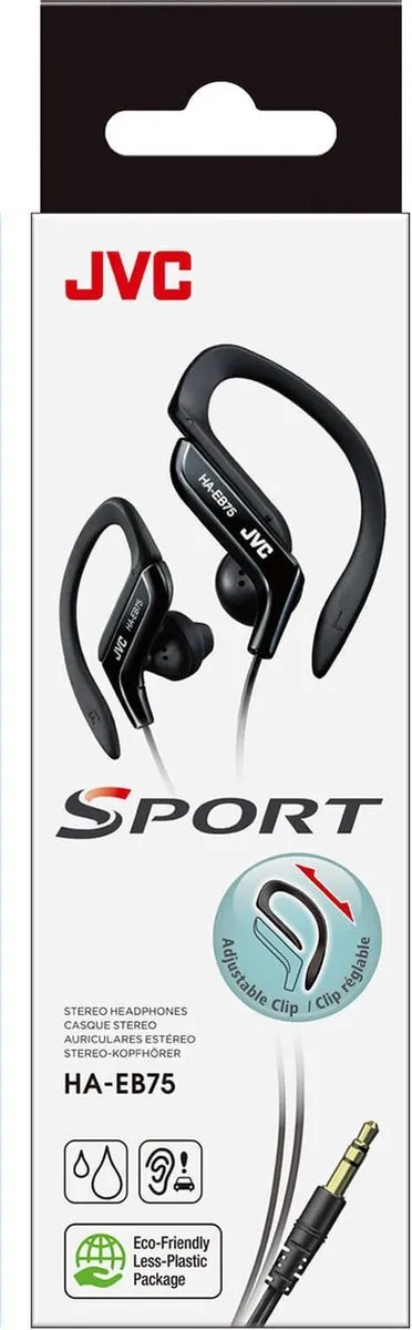 JVC HA-EB75-B In-ear Sport Hoofdtelefoon - Zwart