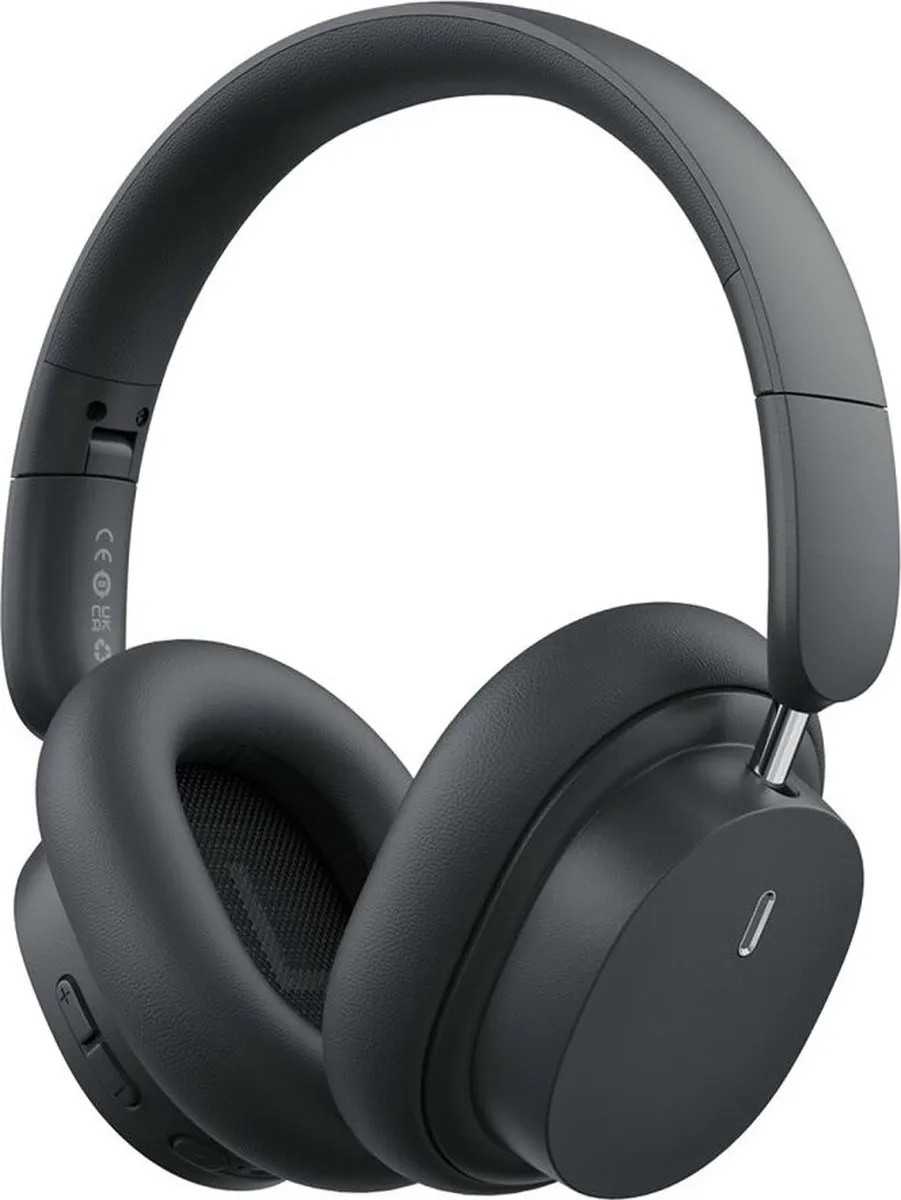 Baseus Bowie D05 Draadloze Koptelefoon - Bluetooth 5.3 - Antraciet