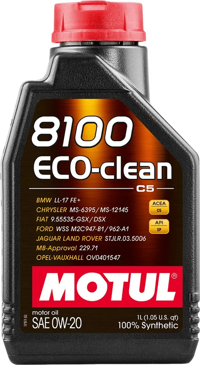 Motul 8100 ECO-clean 0W20 Motorolie 1L