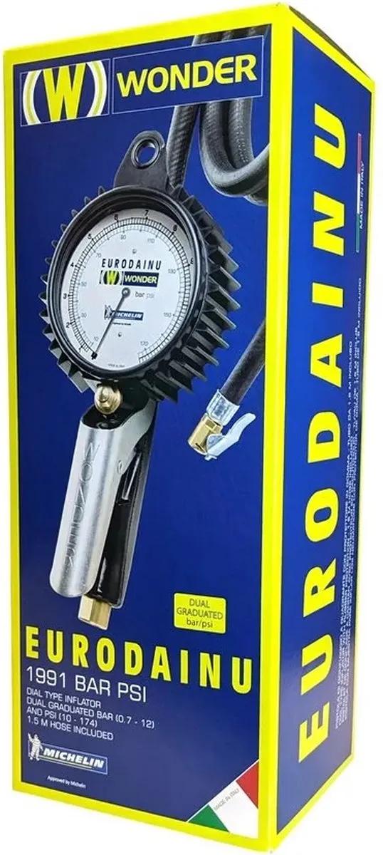 Michelin Wonder Bandenpomp 0,7-11 Bar - Zwart