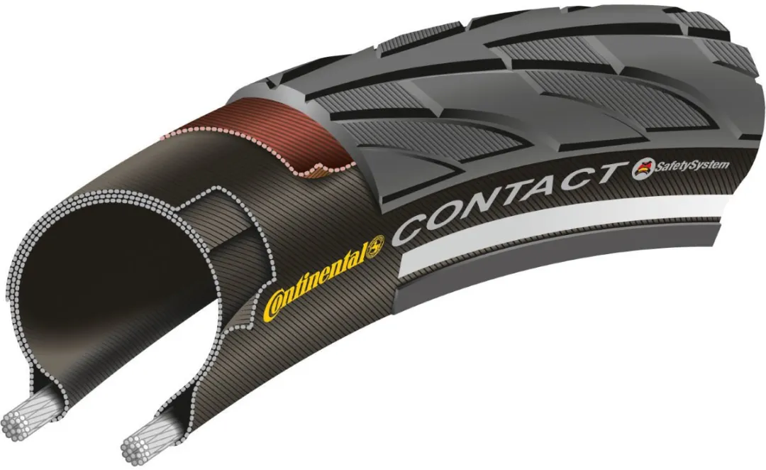 Continental Contact 28" Buitenband 42-622 - Zwart