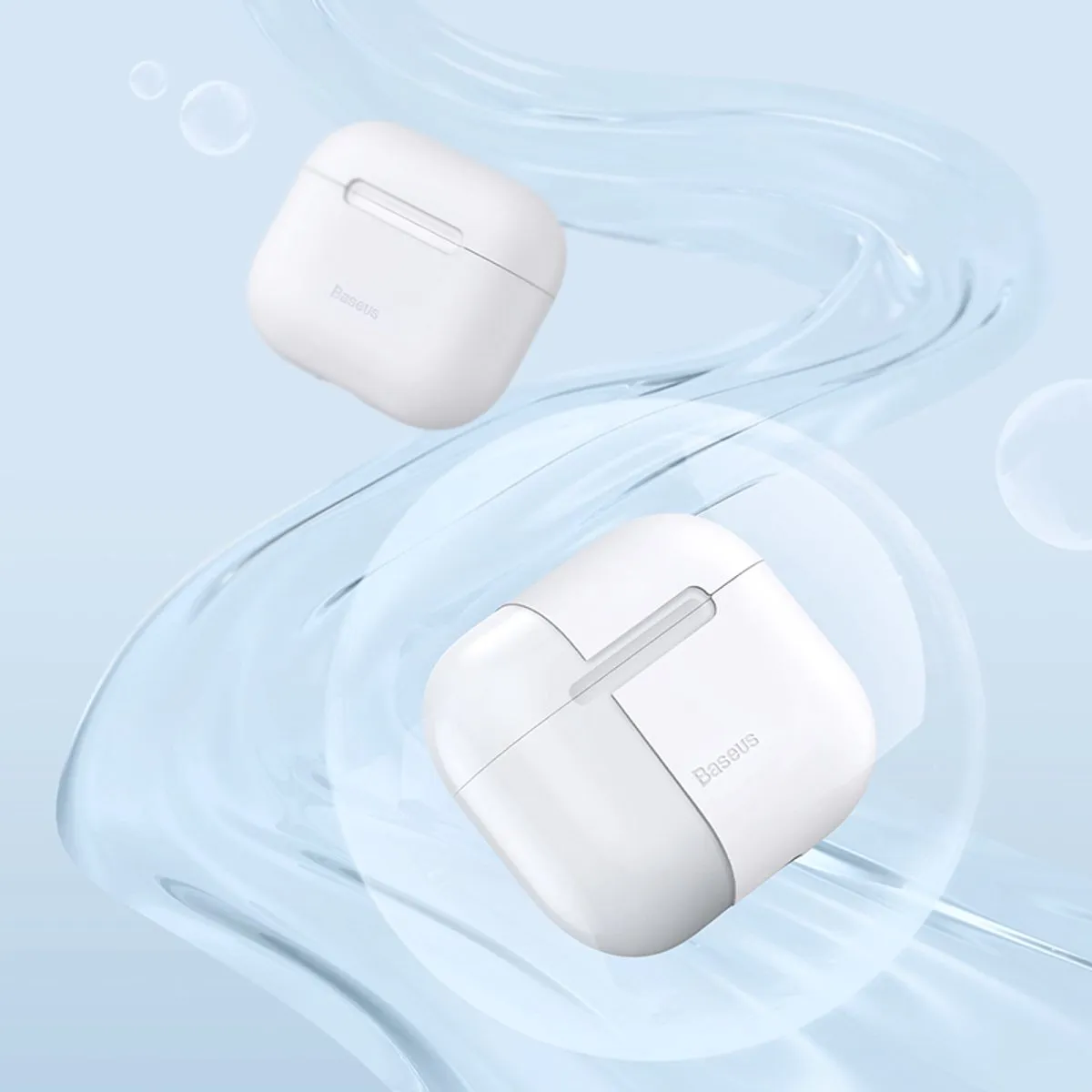 Baseus Hoesje AirPods 3 Siliconen WIAPPOD-CBZ02 - Wit