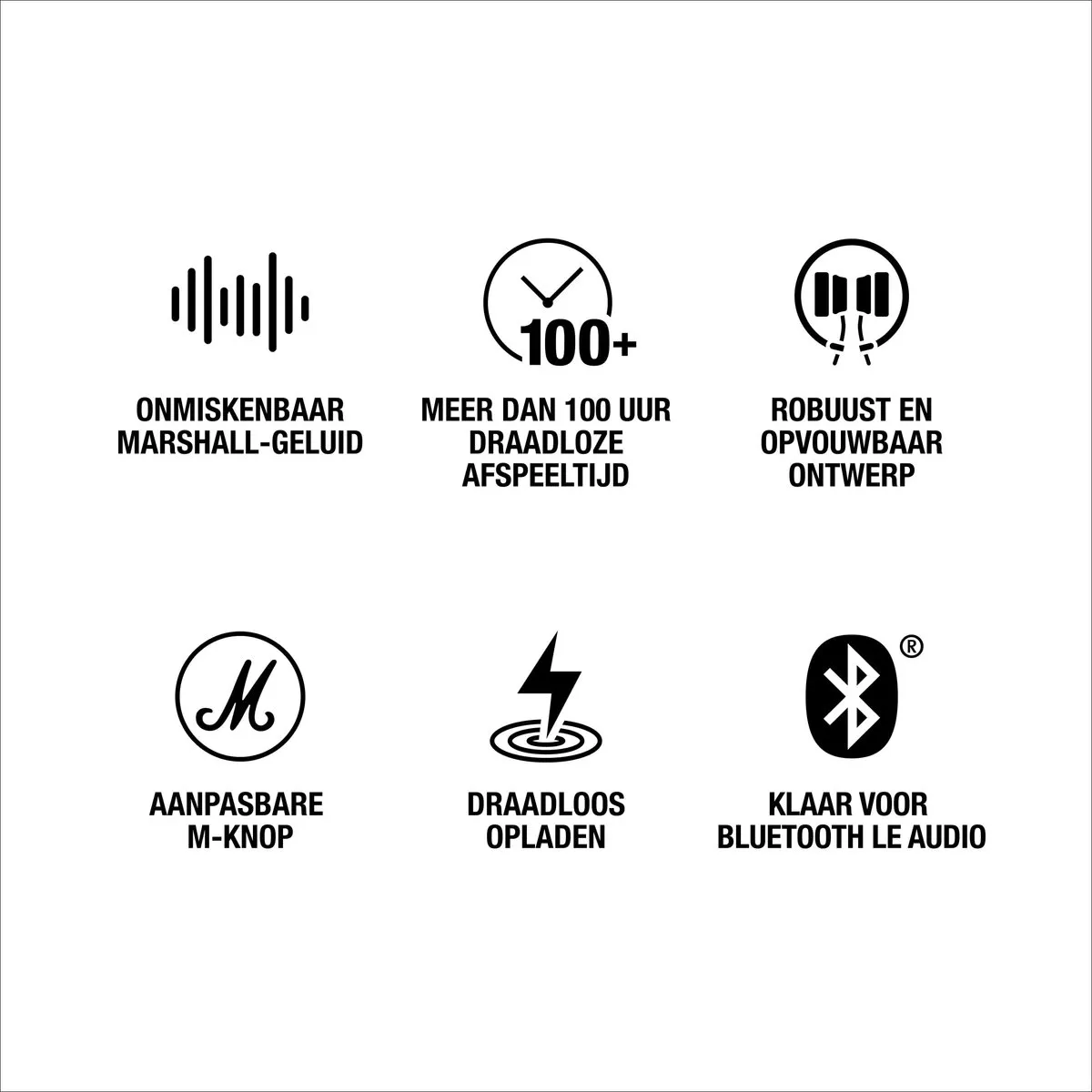 Marshall Major V 00226379 On-Ear Bluetooth Koptelefoon - Zwart