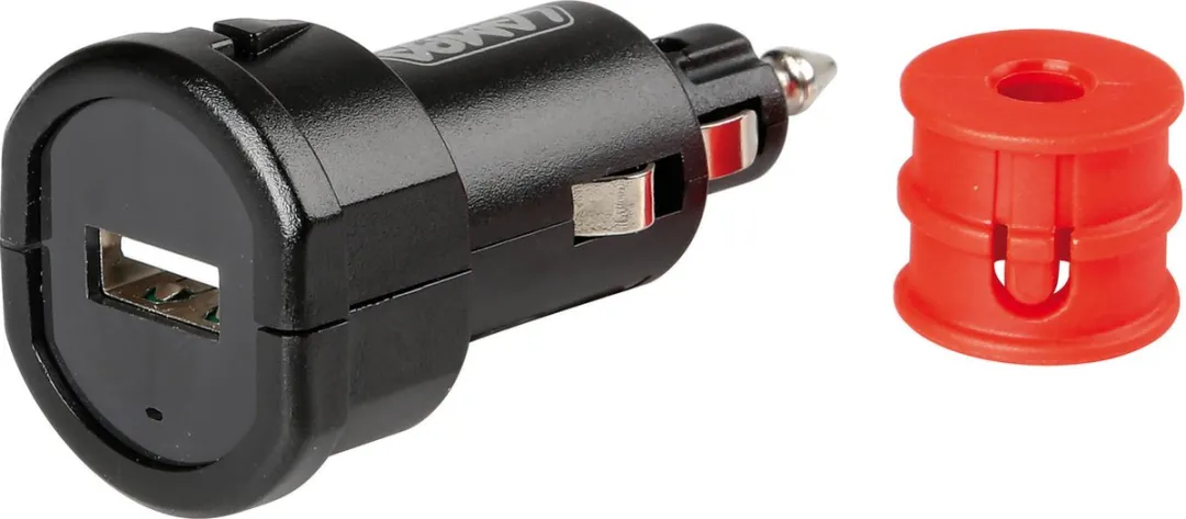 Lampa Auto USB Poort Lader - Fast Charge 2400mA - Zwart