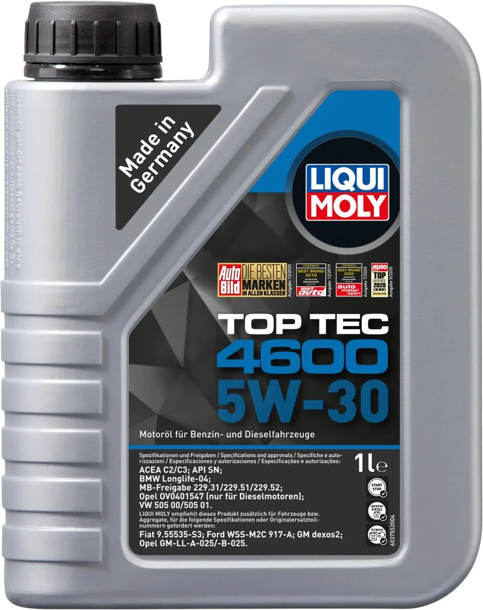 Liqui Moly Top Tec 4600 5W30 Motorolie 1L