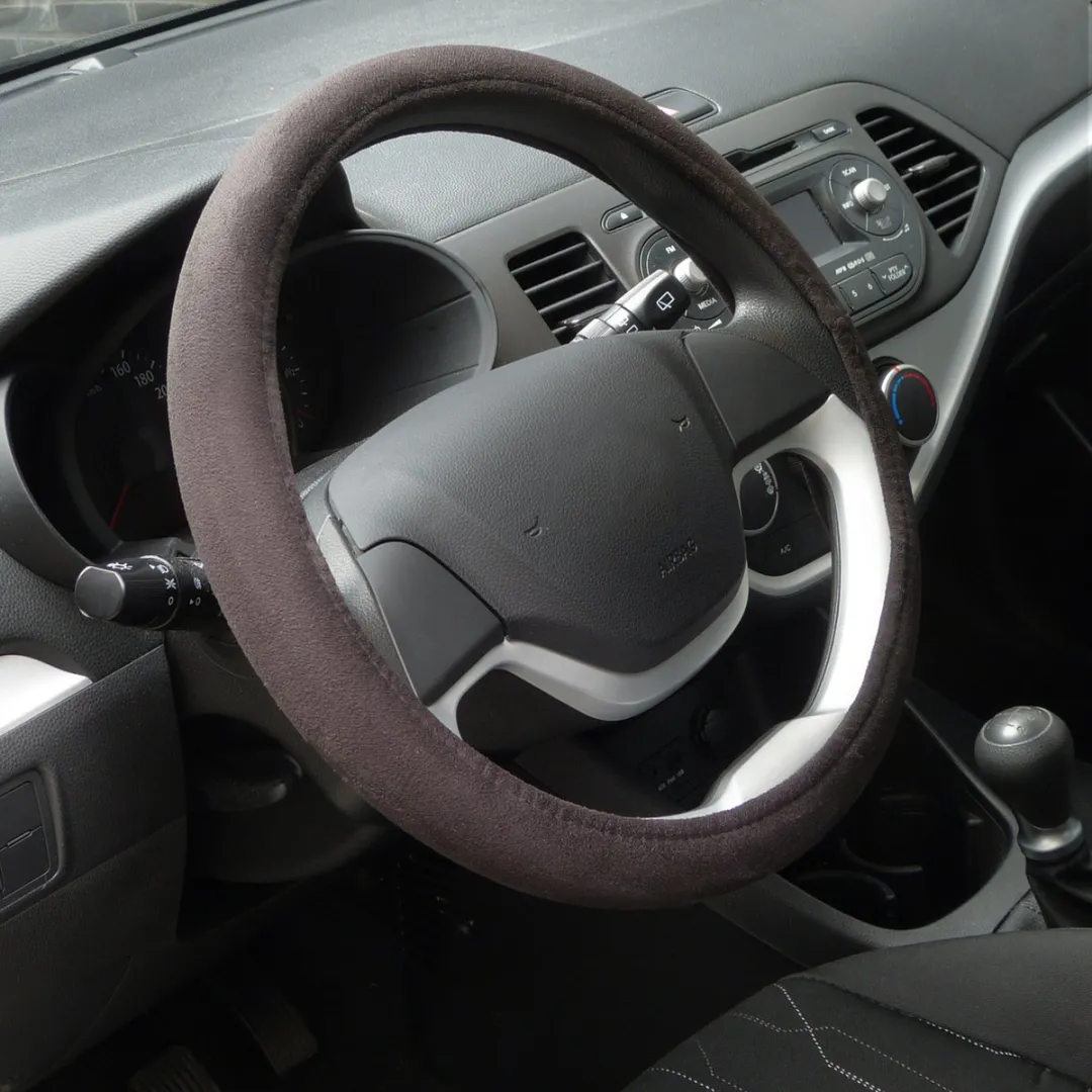 Carpoint Stuurhoes Auto - Suèdine Zwart - 37-39cm - afbeelding 6 van 6
