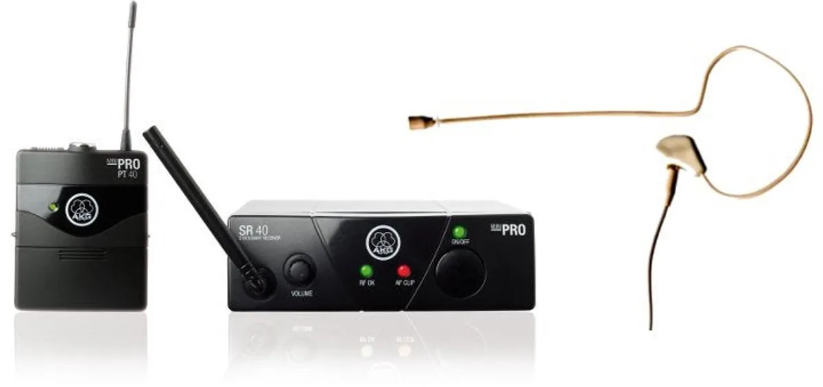 AKG WMS40 Mini Earmic Set – ISM1 - Draadloos Systeem voor Spraak en Zang