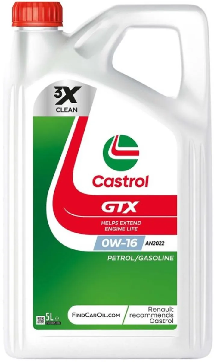 Castrol GTX AN2022 0W-16 Motorolie 5L