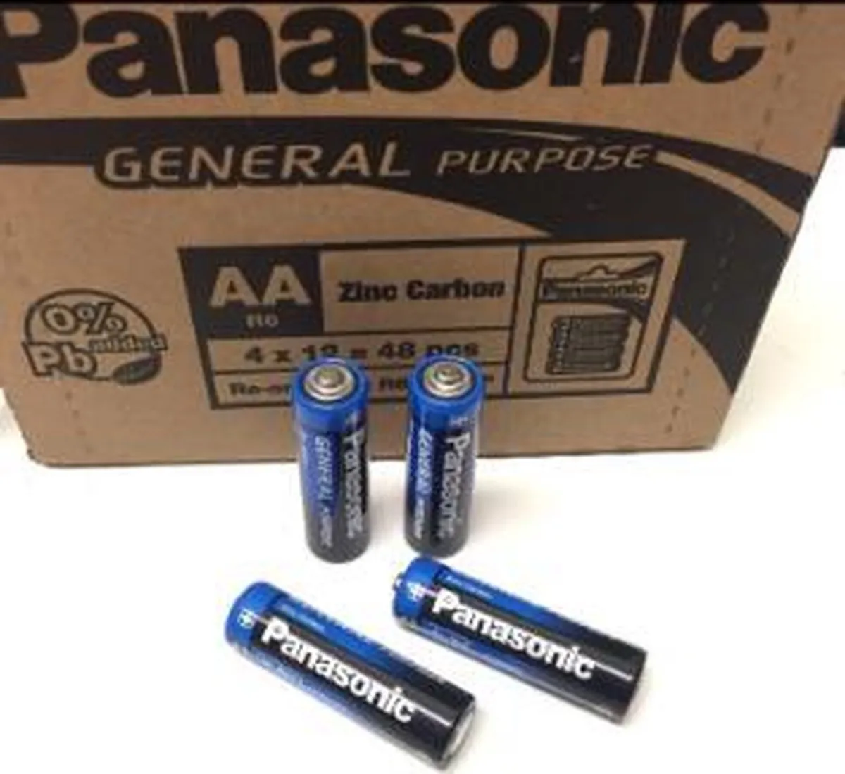 Panasonic AA R6BE Batterijen - 48 Stuks