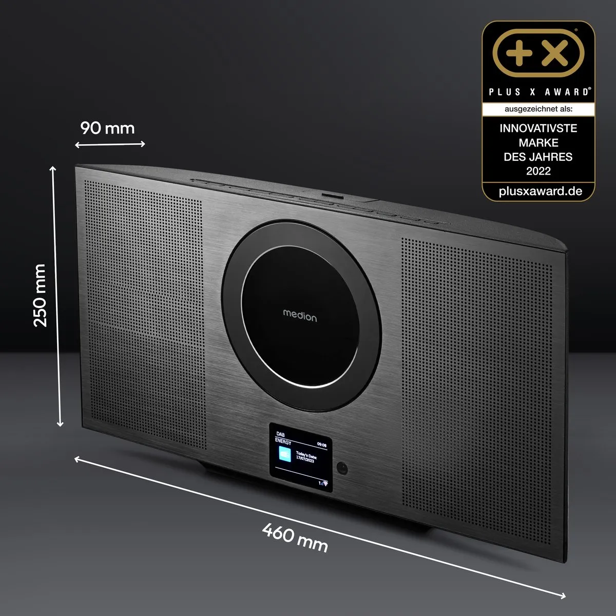 Medion MD88358 Stereo Systeem - DAB+ Spotify Connect - Titanium