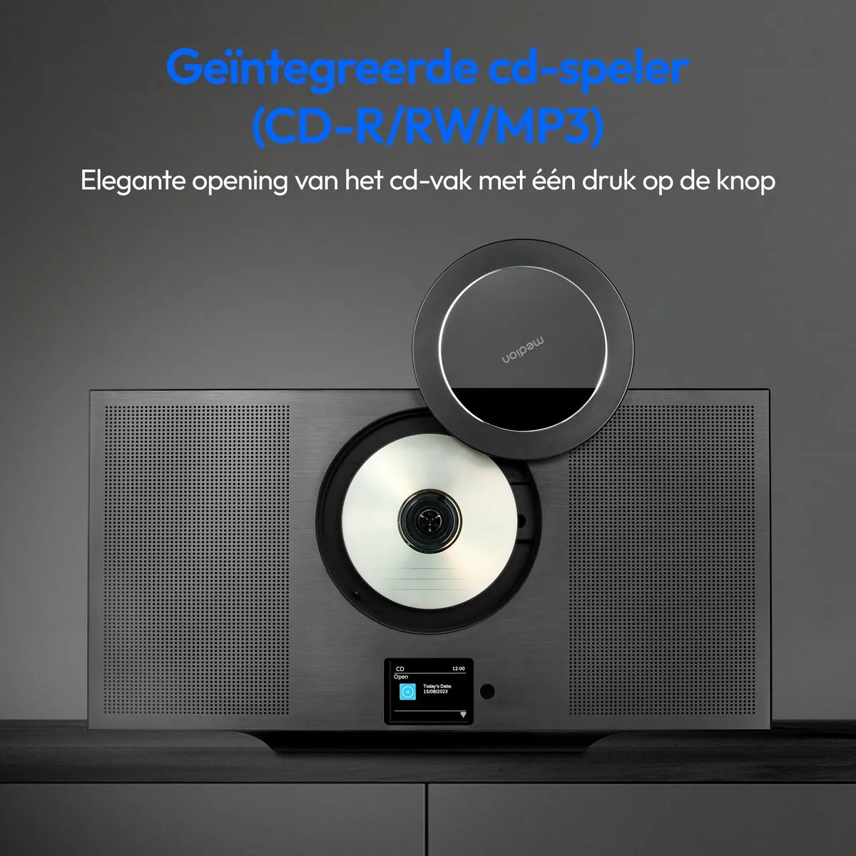 Medion MD88358 Stereo Systeem - DAB+ Spotify Connect - Titanium