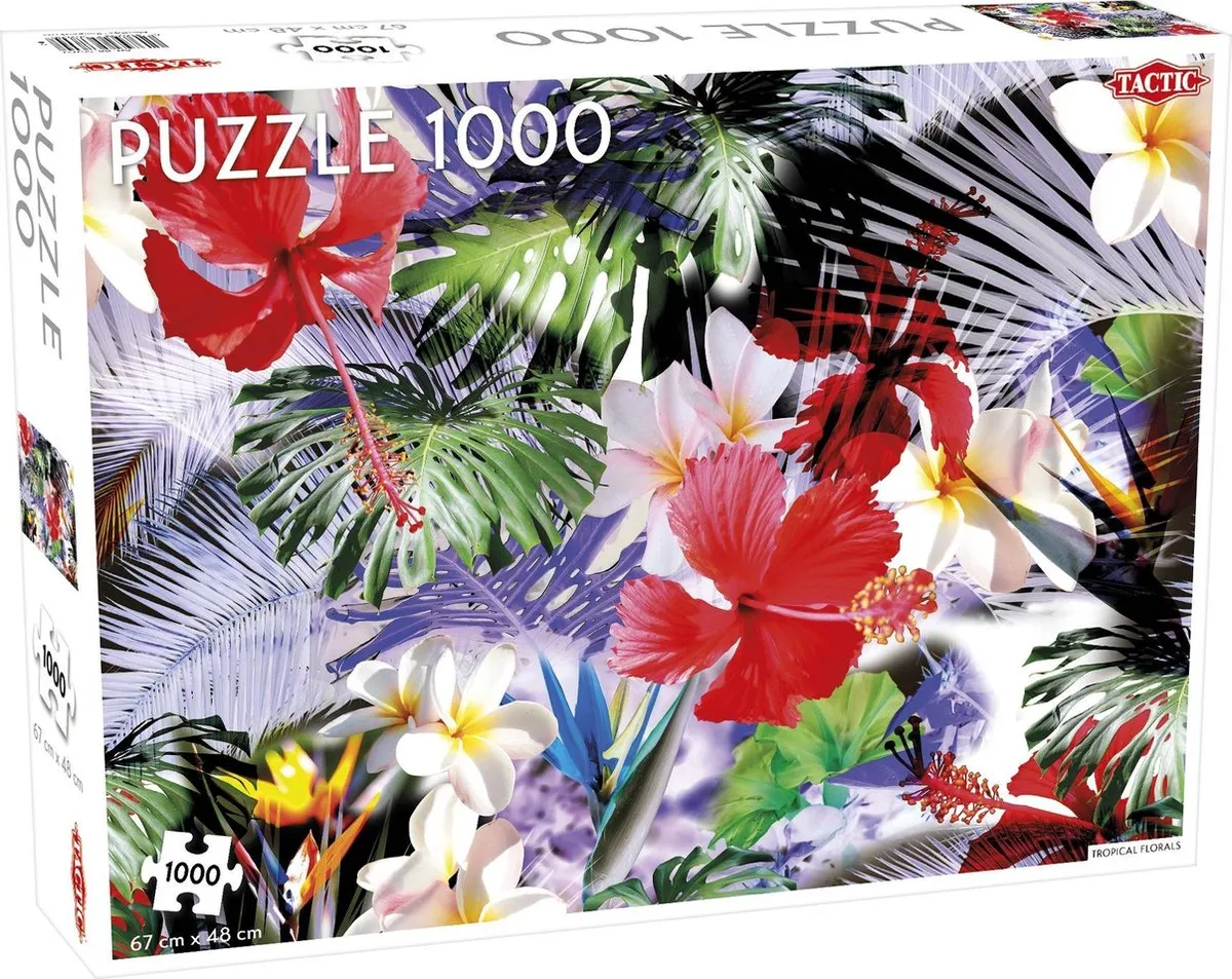 Tactic Tropical Florals Puzzel 1000 Stuks