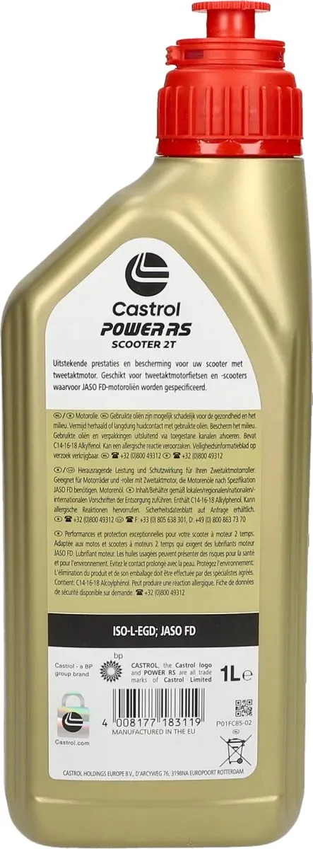 Castrol Motorolie Power RS Scooter 2T 1L