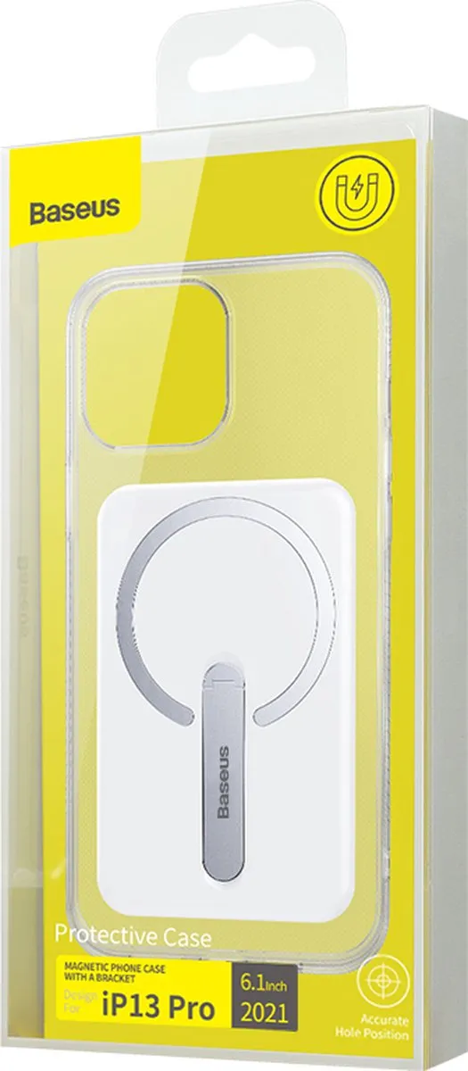 Baseus Hoesje iPhone 13 Pro Magnetisch - Transparant 0261 - afbeelding 4 van 6