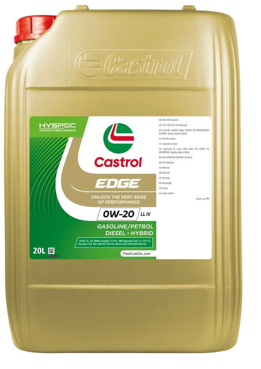 Castrol Edge 0W-20 LL IV Motorolie 20 Liter
