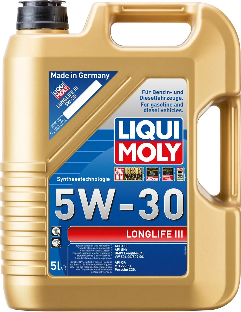Liqui Moly Longlife III 5W30 Motorolie 5L