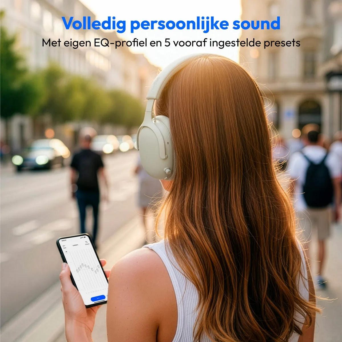 Medion HX-1 Plus Over-Ear Koptelefoon - Draadloos - IPX4 - Wit