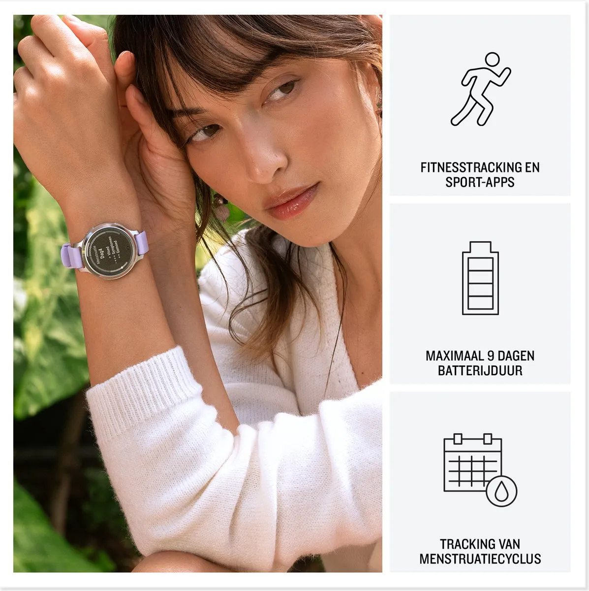 Garmin Lily 2 Active Smartwatch 35mm - Jasper Green - afbeelding 6 van 6