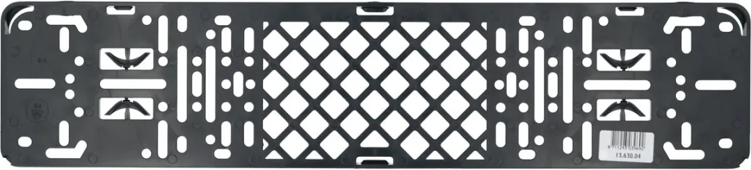 Carpoint Kentekenplaathouder Clip-On - Zwart