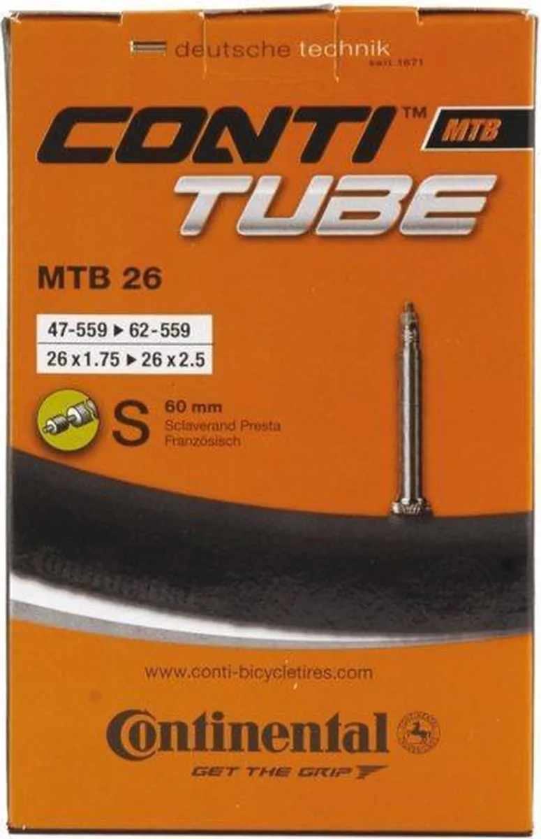 Continental Binnenband 26 Inch MTB ERTRO 62-559 - Prestaventiel - afbeelding 6 van 6