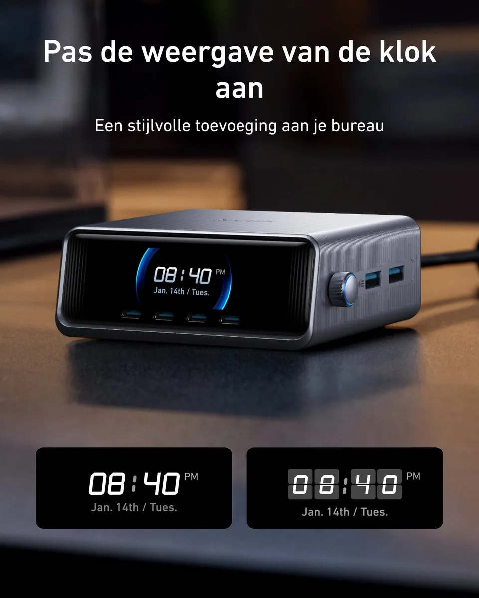 Anker Prime A2345341 Lader 250W - 6 Poorten Zilver - afbeelding 6 van 6