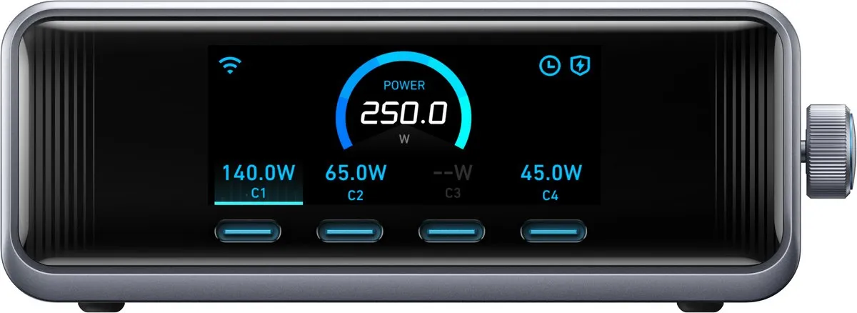 Anker Prime A2345341 Lader 250W - 6 Poorten Zilver