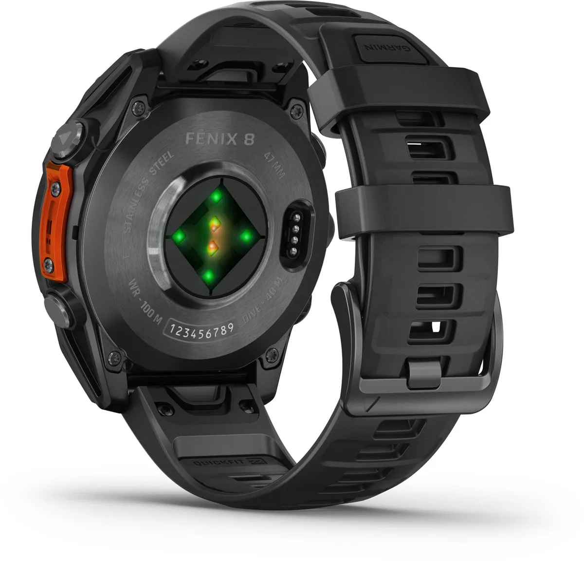 Garmin Fenix 8 47mm Multisport Smartwatch - AMOLED - Donkergrijs/Zwart