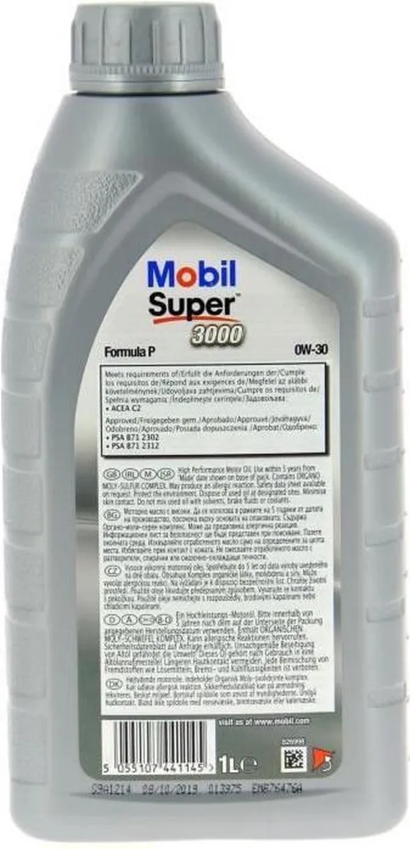 Mobil Super 3000 Formula F 0W-30 Motorolie 1L