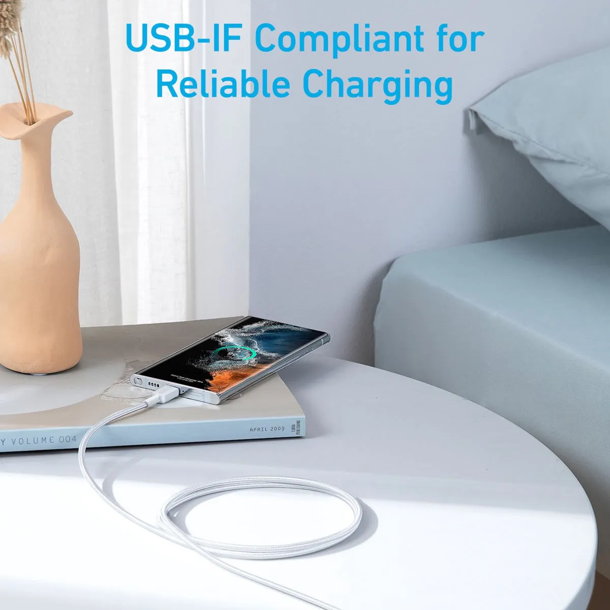 Anker 322 A81F6G21 USB-C Kabel 60W 1.8M - Wit