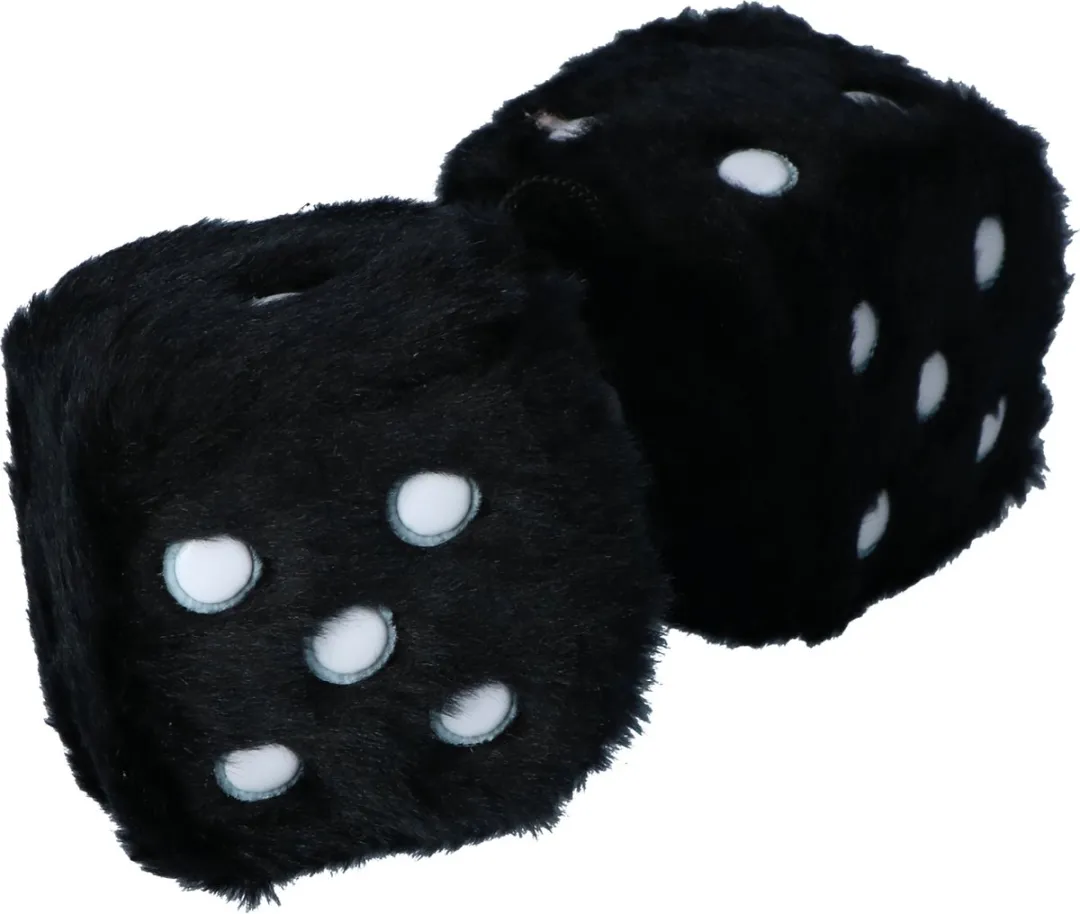 Carpoint Spiegeldecoratie Zwarte Dobbelsteen - Auto Decoratie Interieur Accessoires