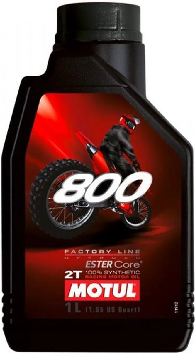 Motul 800 Factory Line Off Road Racing 2T Olie 1L