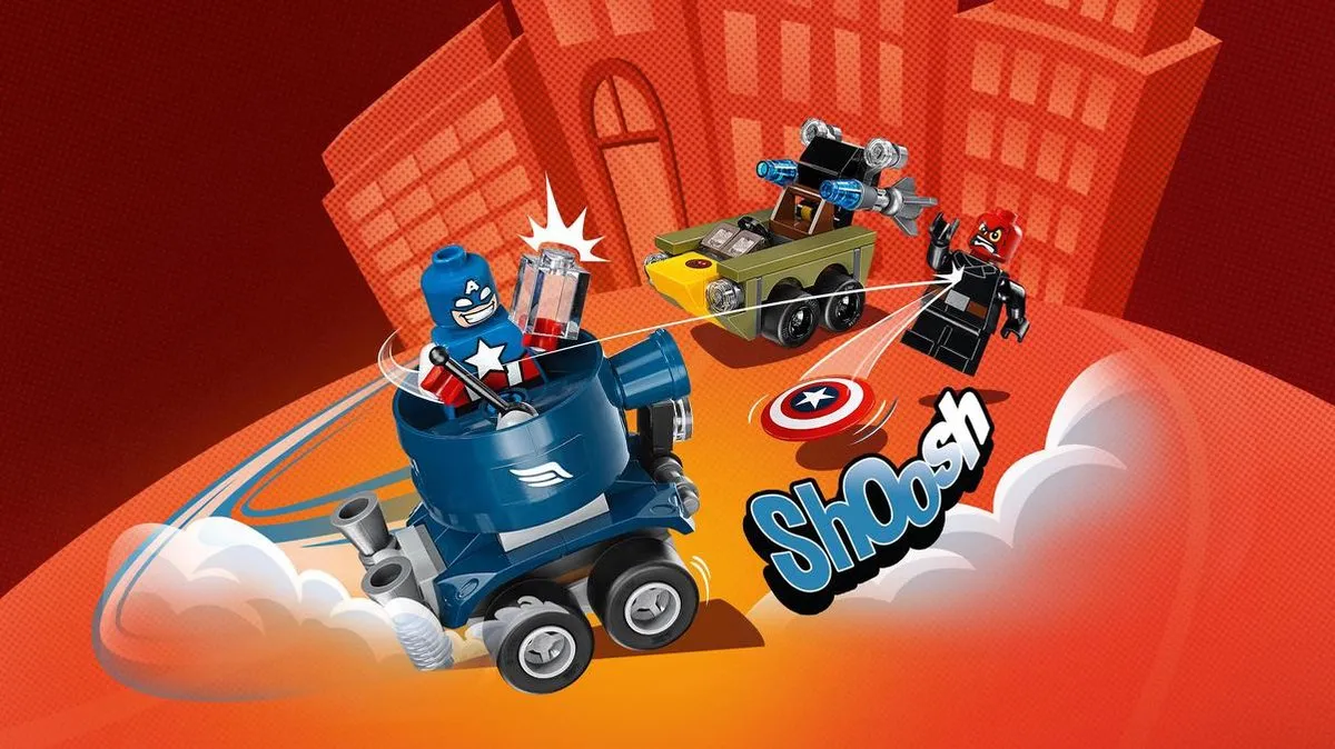 LEGO Mighty Micros Captain America vs Red Skull 95 Stukken - 2 Minifiguren
