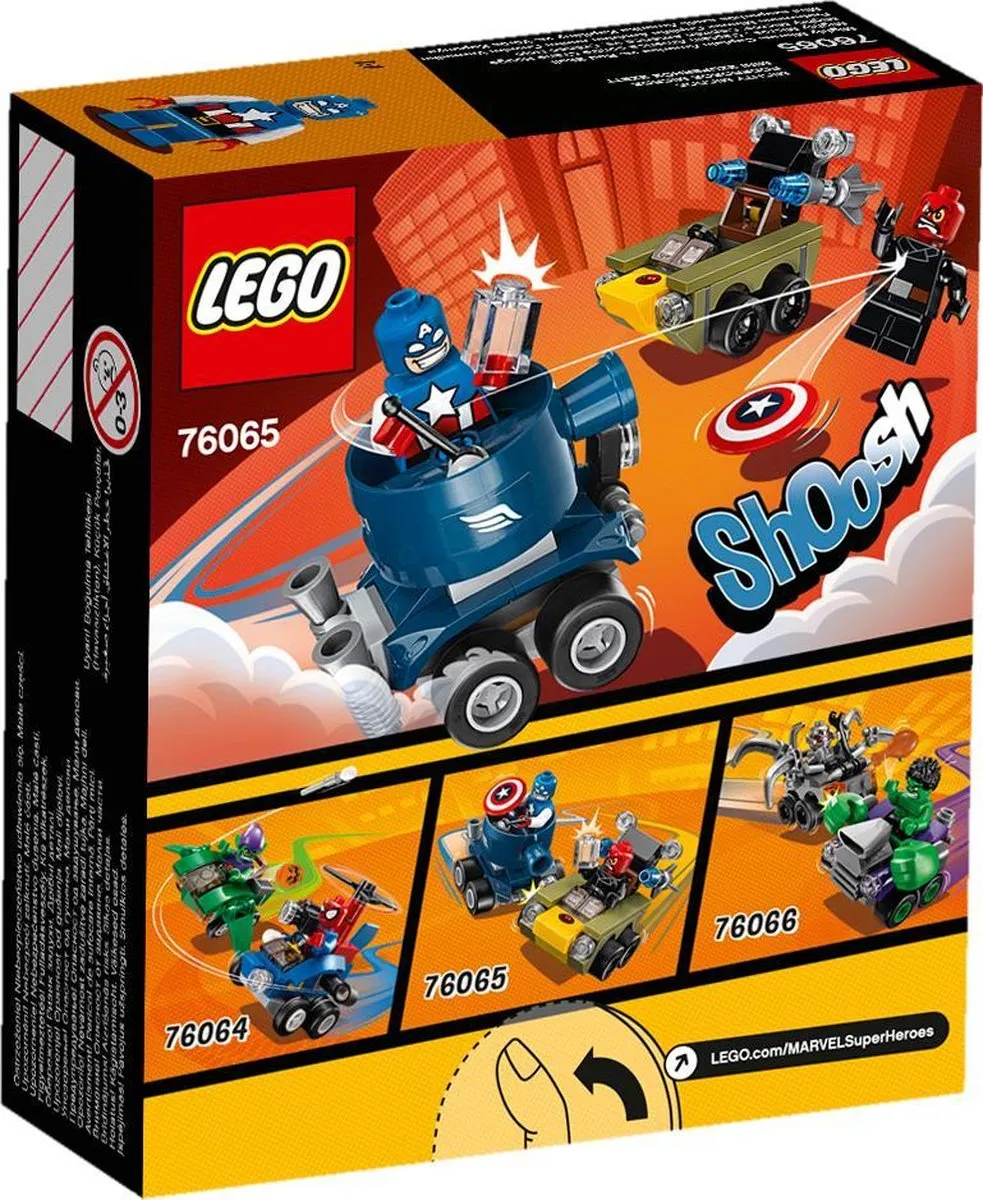 LEGO Mighty Micros Captain America vs Red Skull 95 Stukken - 2 Minifiguren