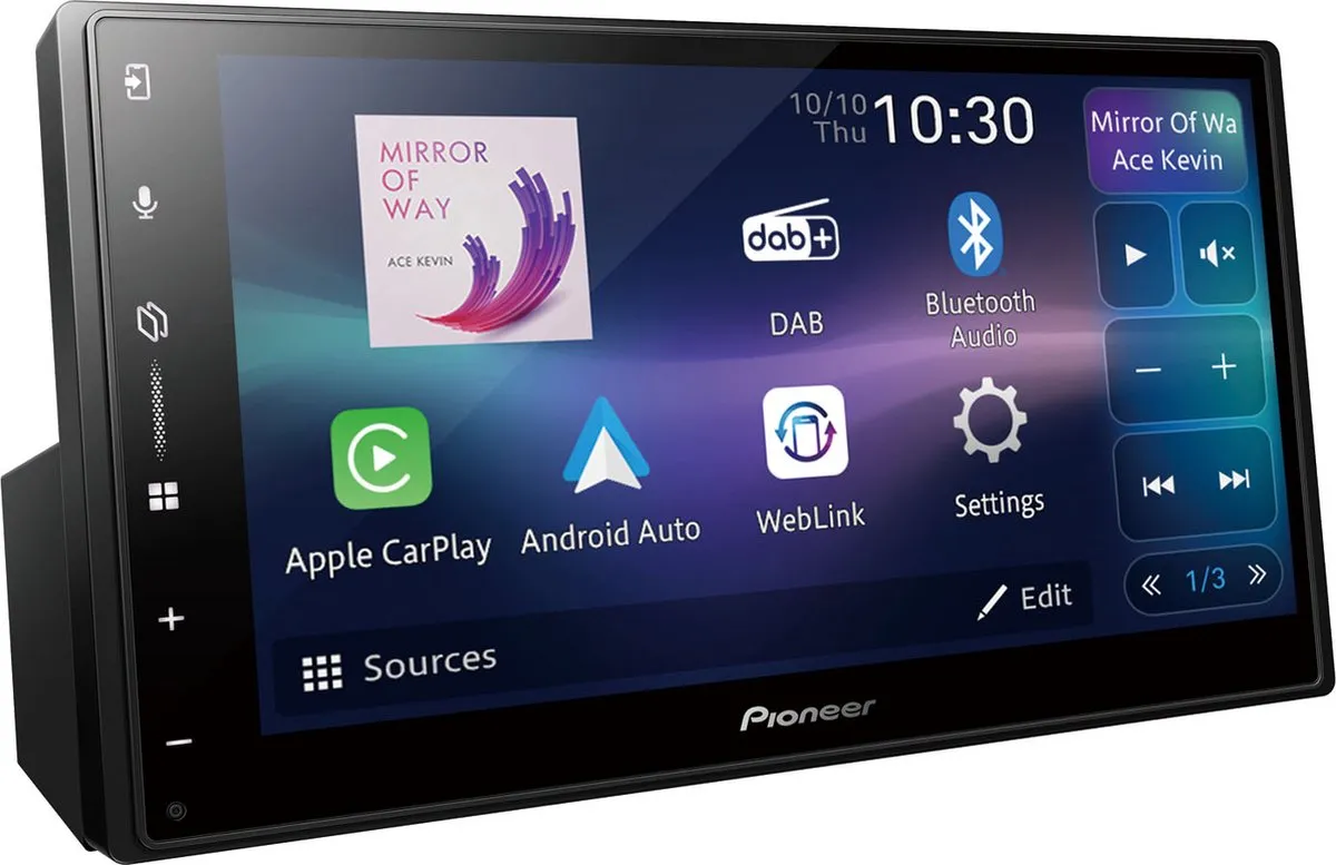 Pioneer SPH-DA77DAB Multimedia Autoradio 6.8" - DAB+ - Draadloze Apple CarPlay & Android Auto