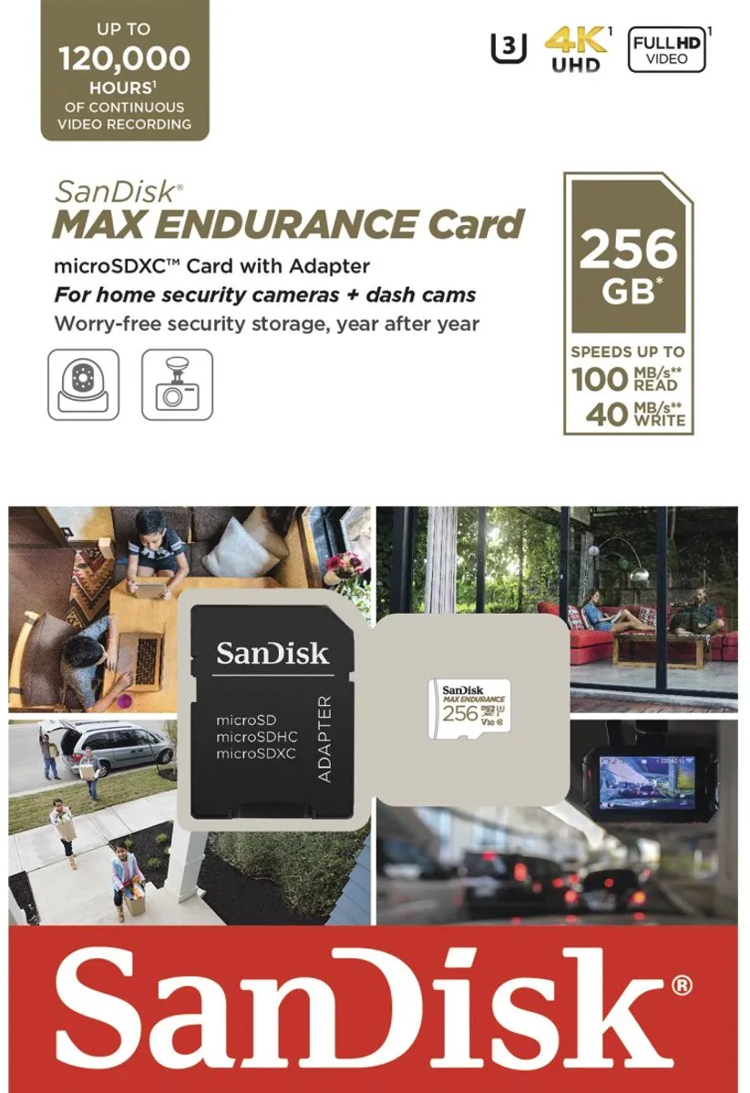 SanDisk MicroSDHC Max Endurance 256GB - SDSQQVR-256G-GN6IA