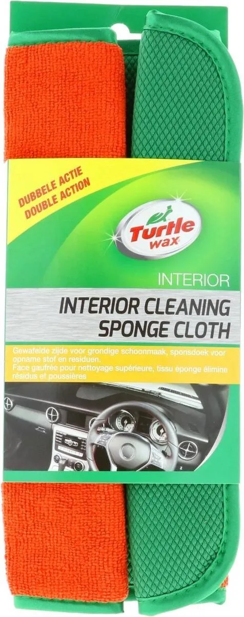 Turtle Wax Interieurdoek Dual Action X5533td - 32x28cm - Groen/Rood - afbeelding 6 van 6