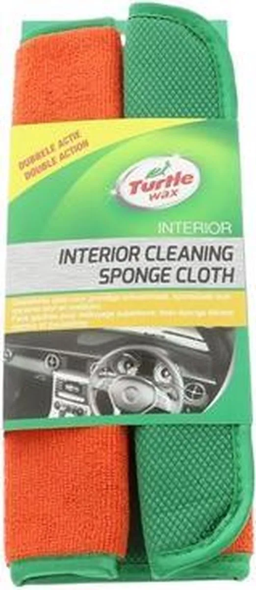 Turtle Wax Interieurdoek Dual Action X5533td - 32x28cm - Groen/Rood