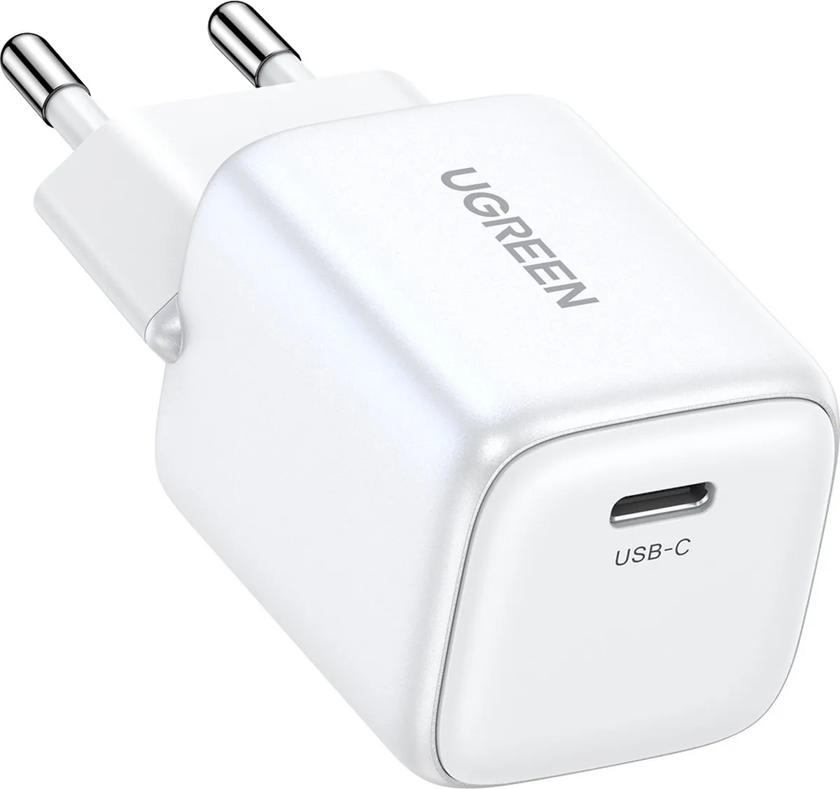Ugreen Nexode Mini CD318 GaN USB-C Lader 20W - Wit - afbeelding 6 van 6